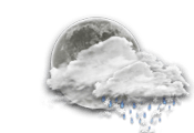 Nebulosidade moderada com possíveis pancadas com chuva e neve