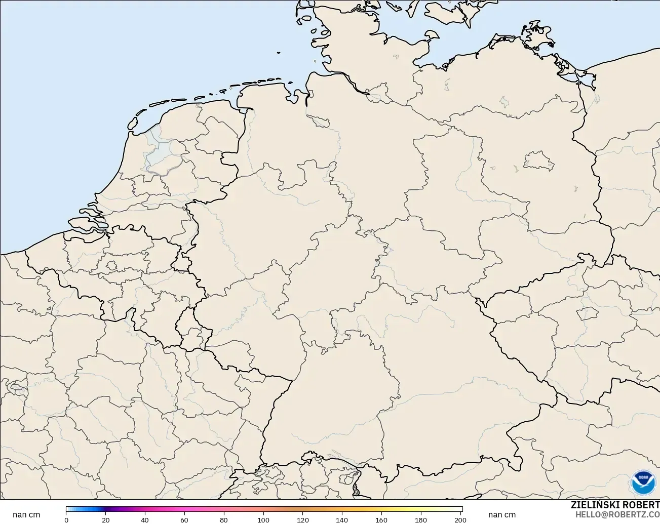 GFS modelo - Alemanha, Profundidade da neve