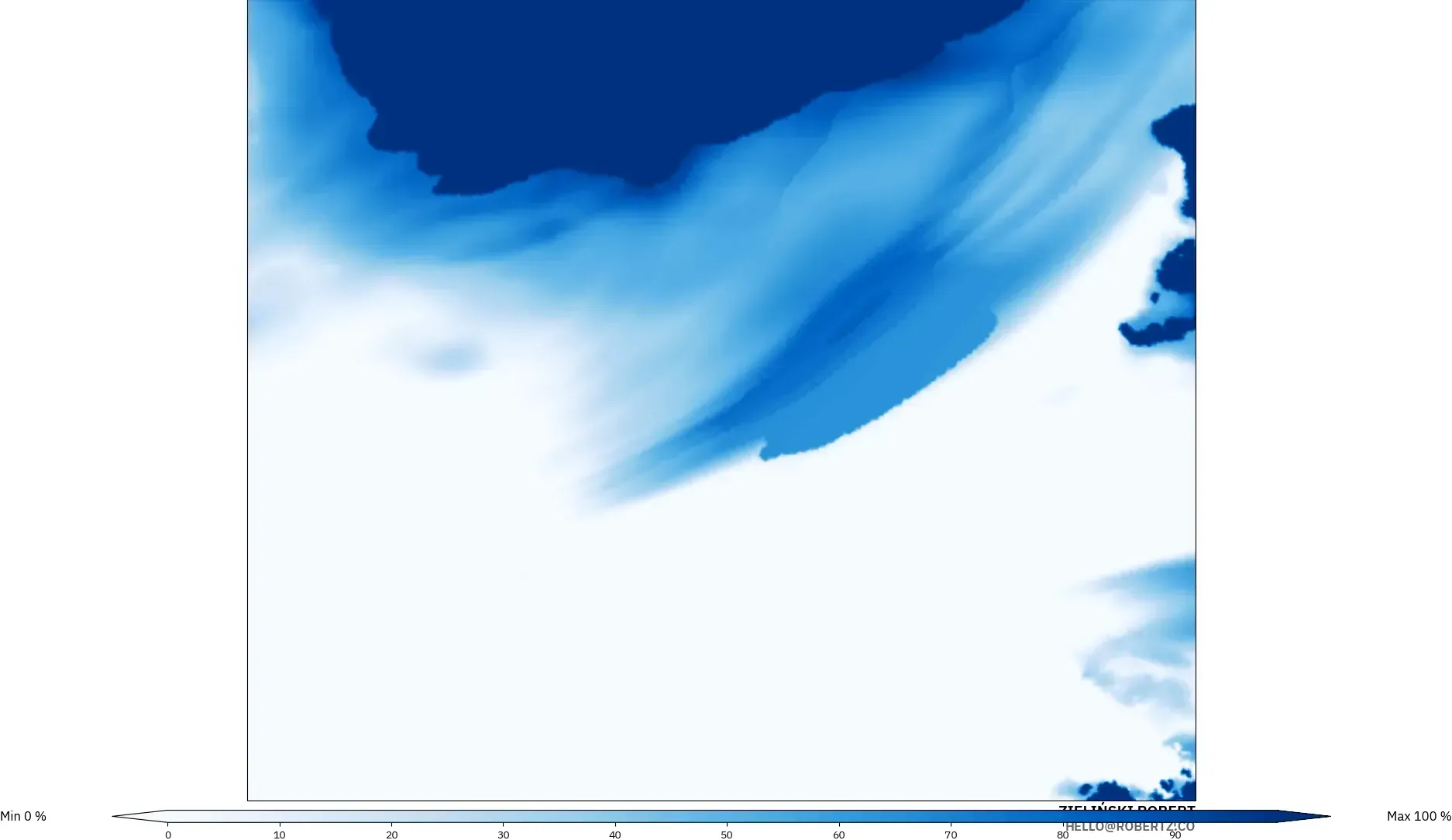 ICON Polônia 2 km modelo - Polônia, Mid Cloud Cover