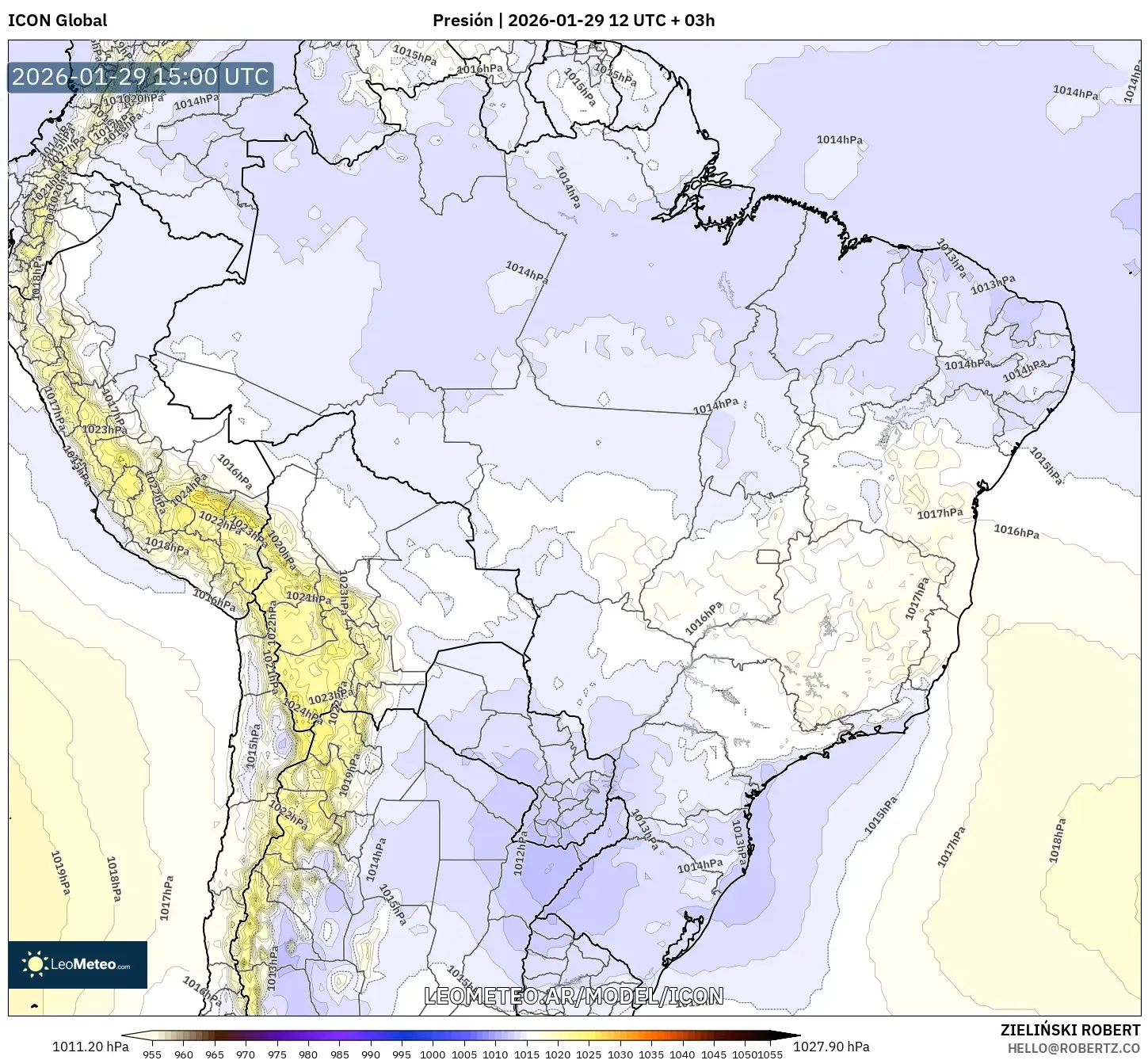 ICON model - Brasil, Pressão