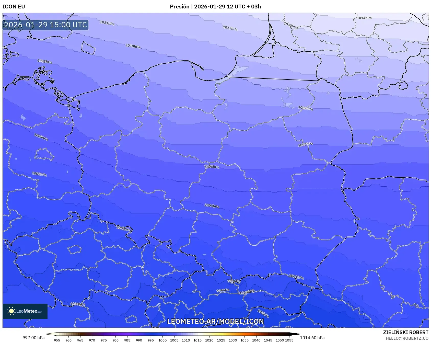 ICON model - Polônia, Pressão