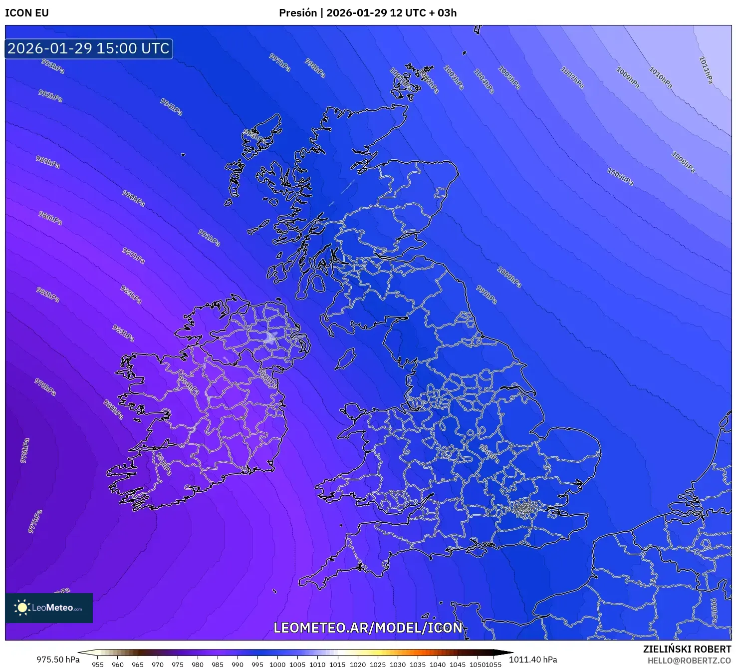 ICON model - Reino Unido, Pressão