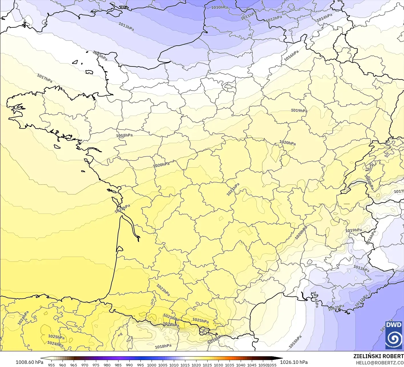 ICON modelo - França, Pressão