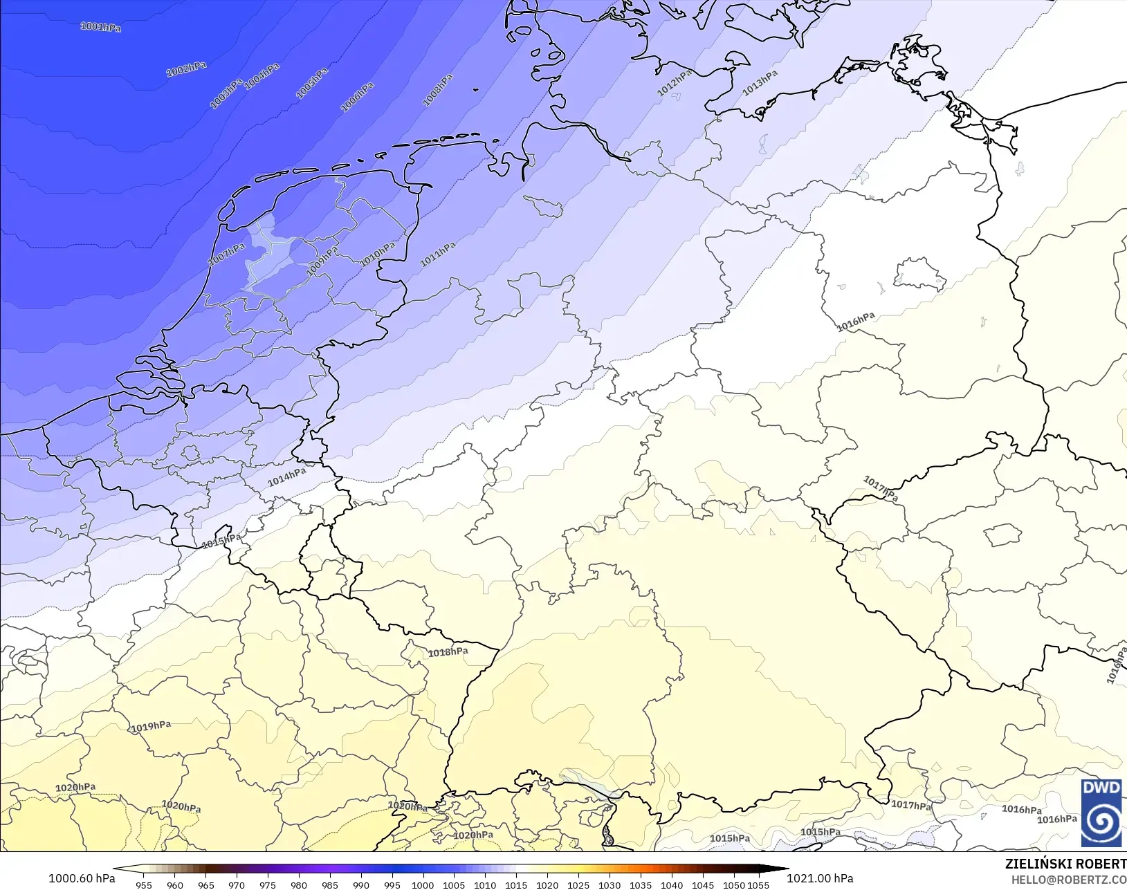 ICON modelo - Alemanha, Pressão