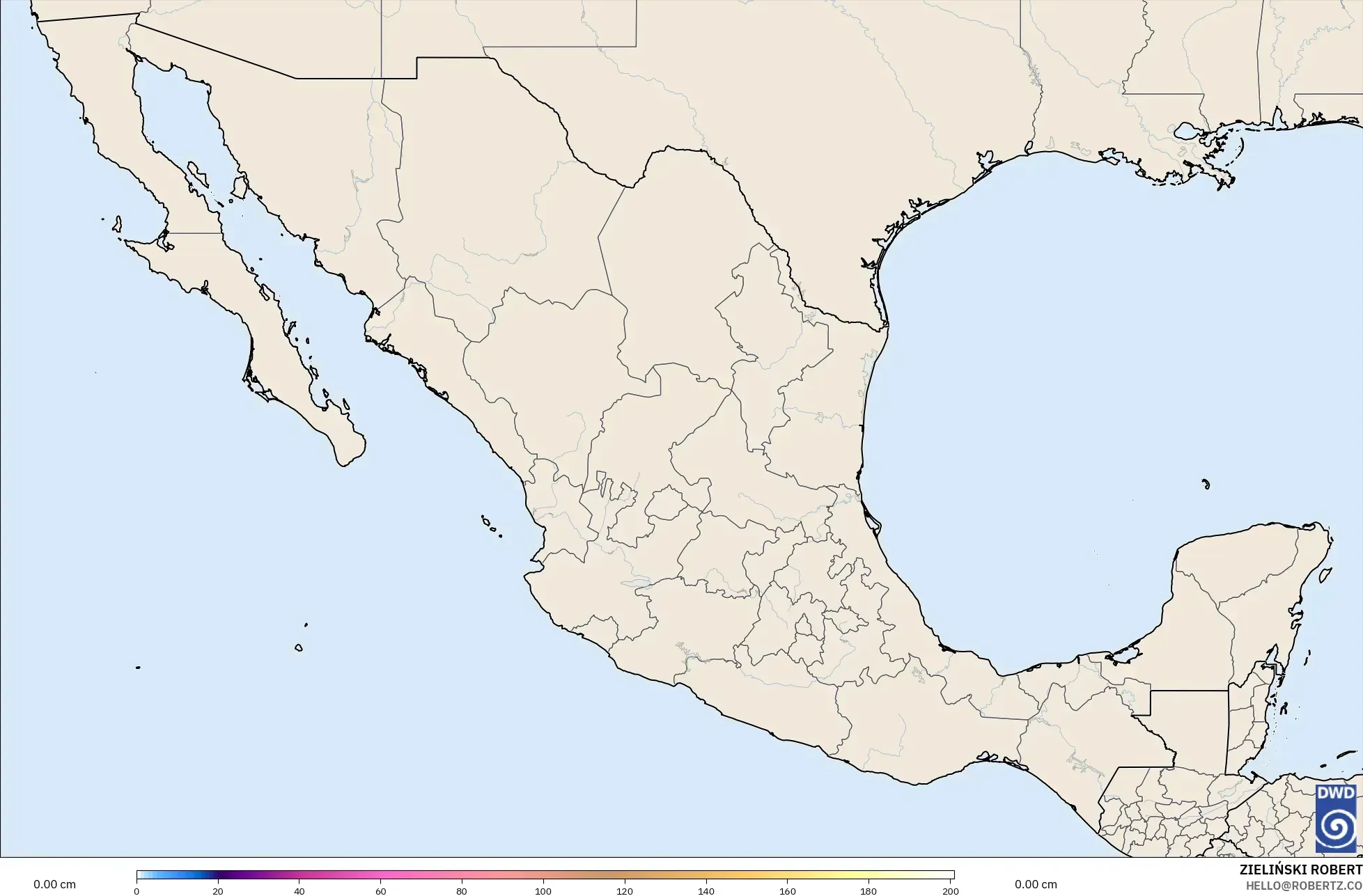 ICON modelo - México, Profundidade da neve