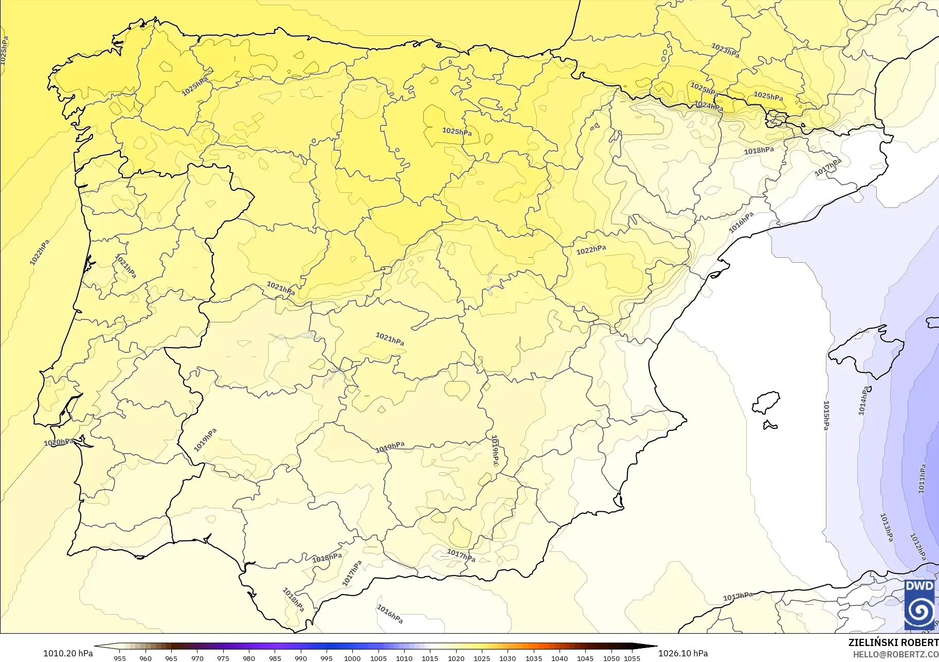 ICON modelo - Espanha, Pressão