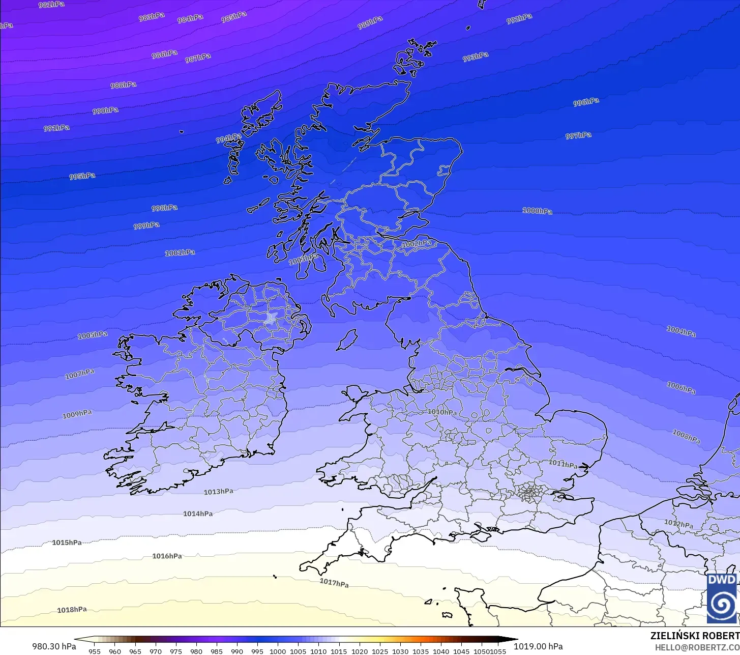 ICON modelo - Reino Unido, Pressão