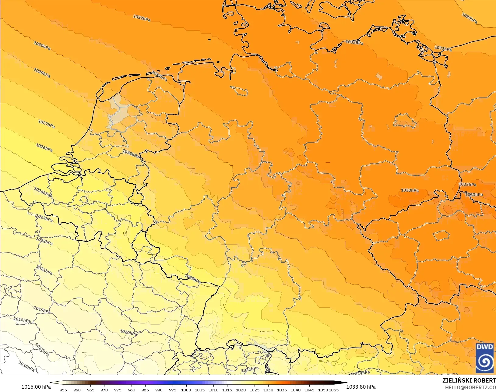 ICON modelo - Alemanha, Pressão