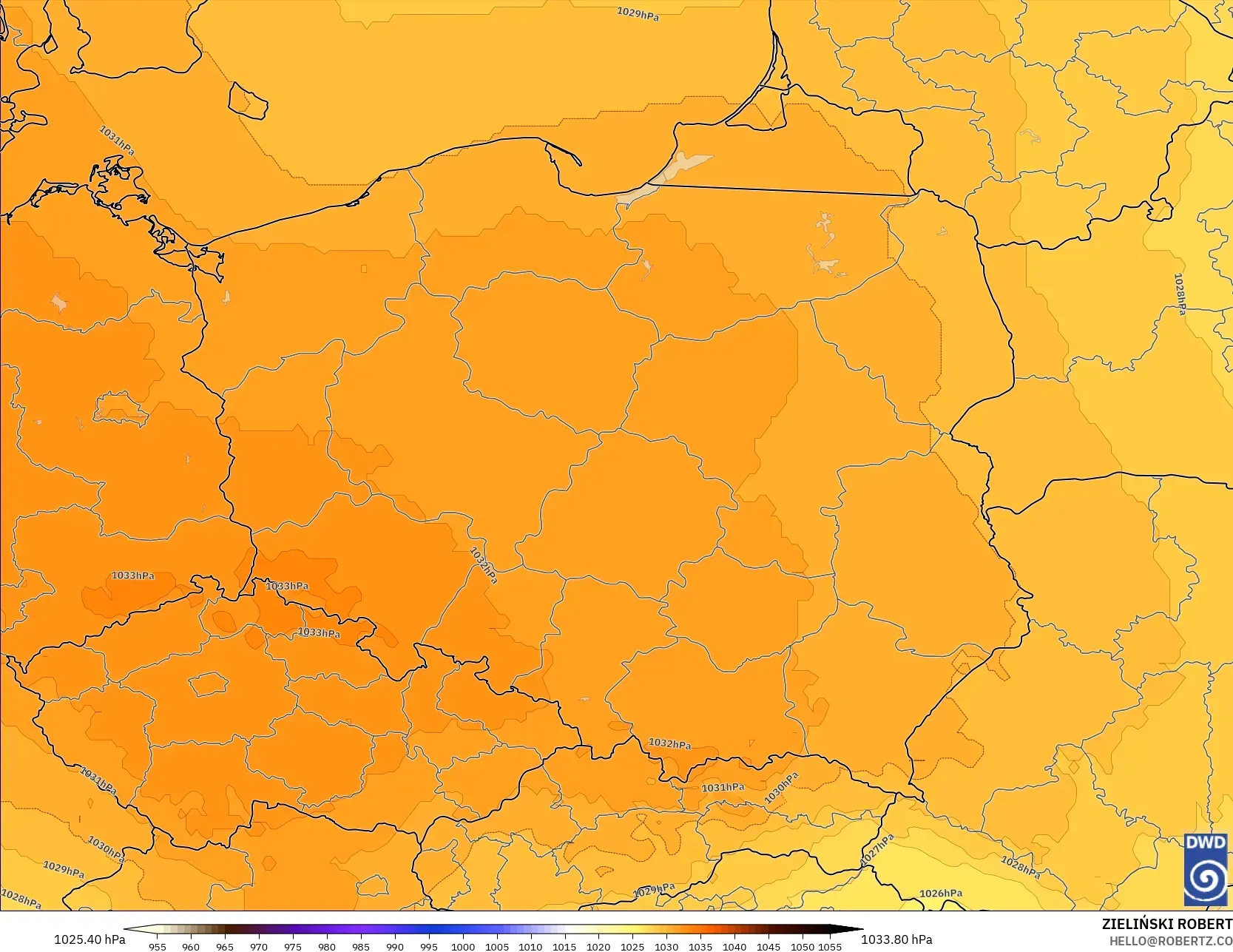 ICON modelo - Polônia, Pressão