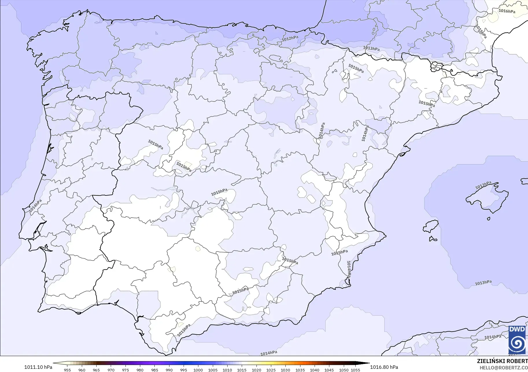 ICON modelo - Espanha, Pressão