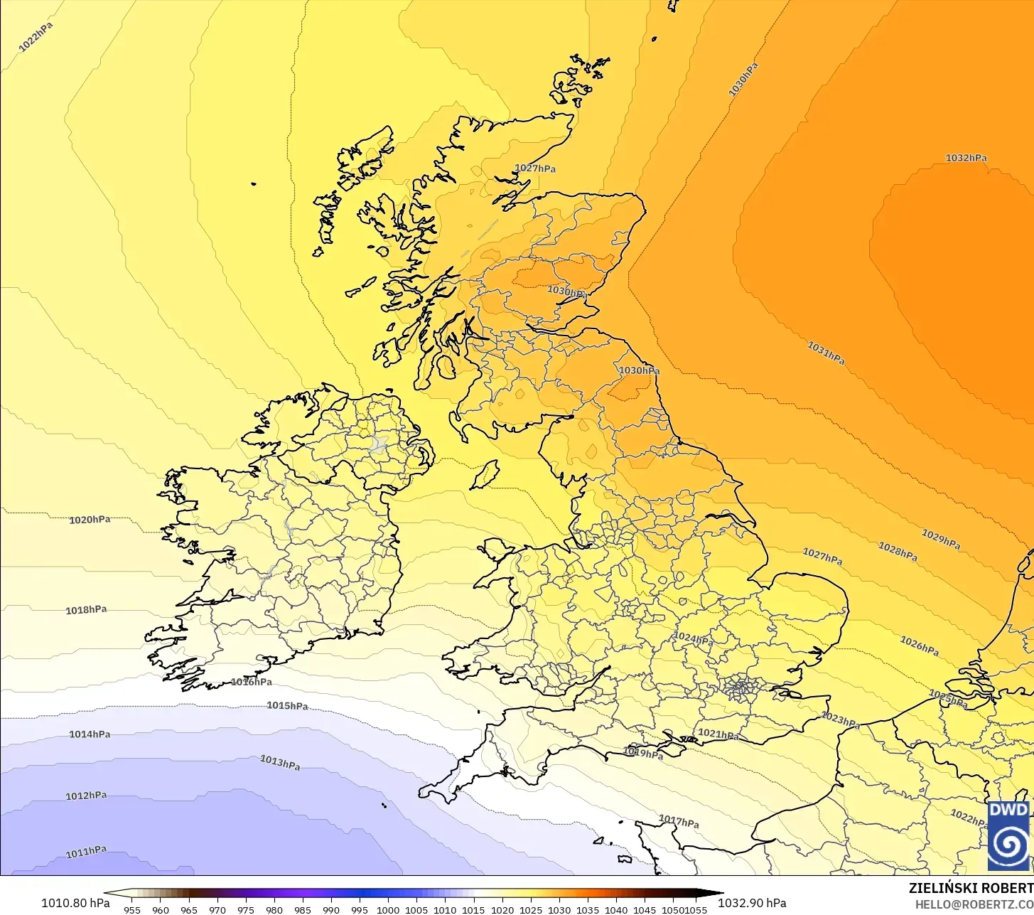 ICON modelo - Reino Unido, Pressão