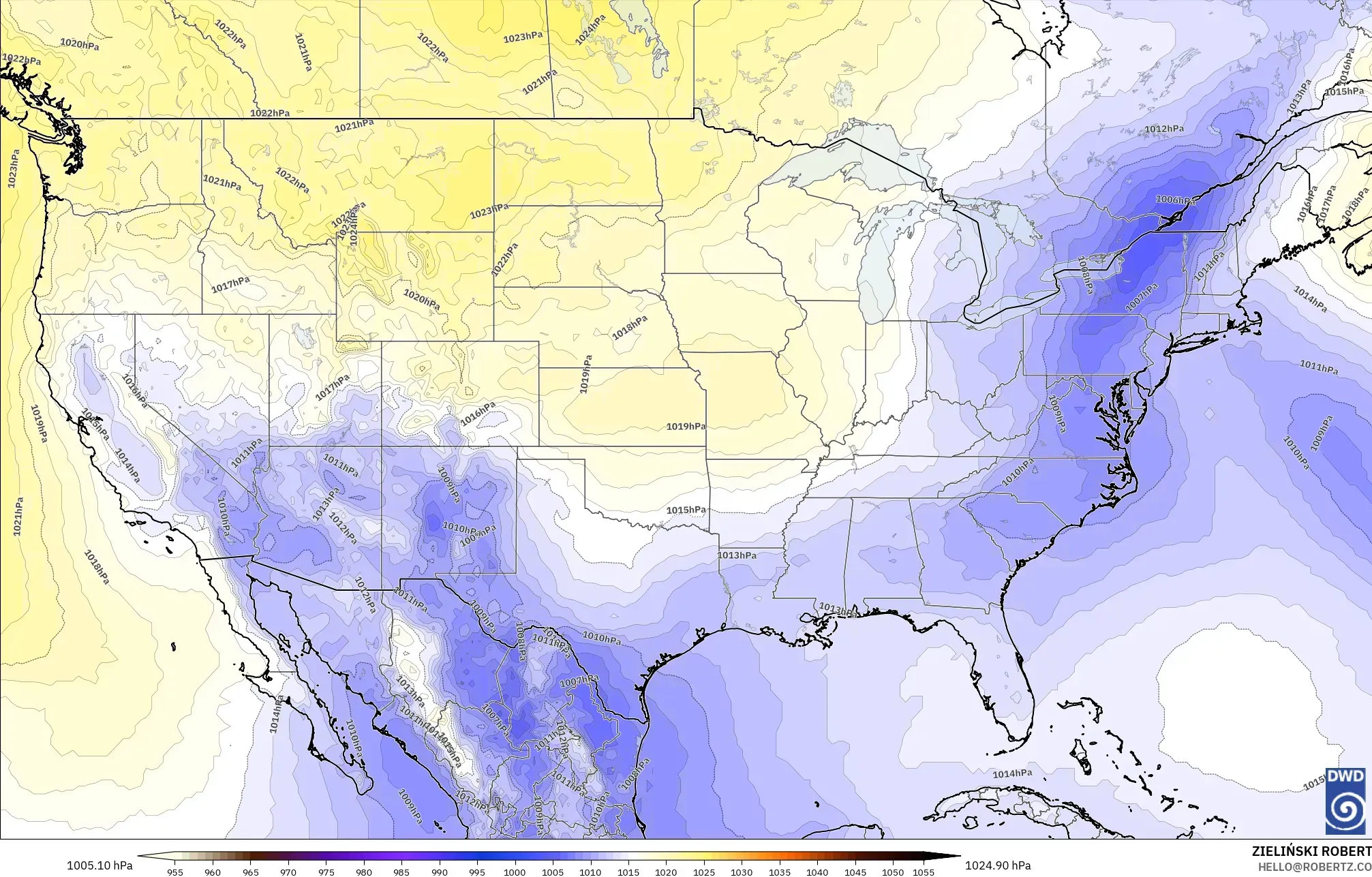 ICON modelo - Estados Unidos, Pressão