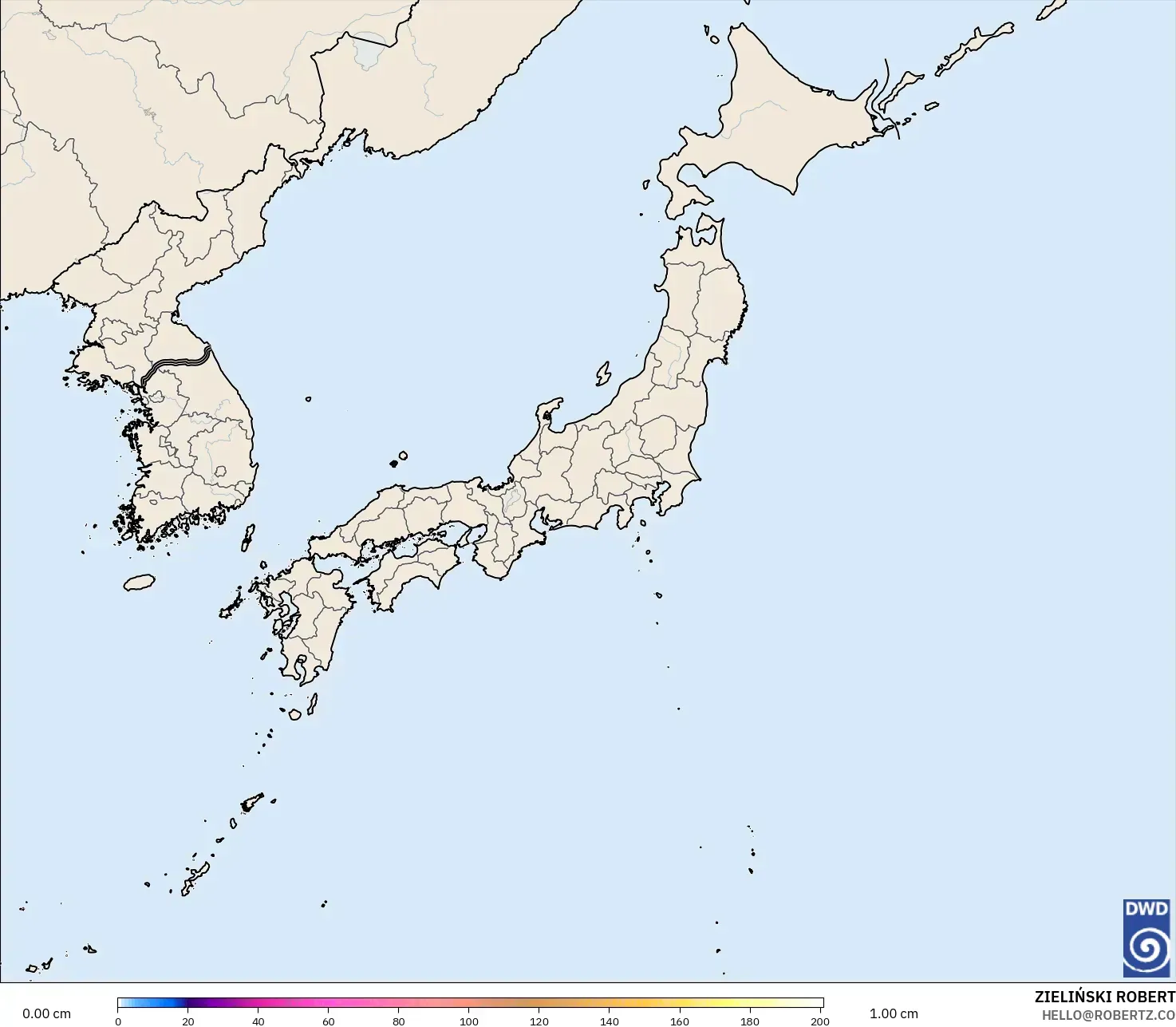 ICON modelo - Japão, Profundidade da neve