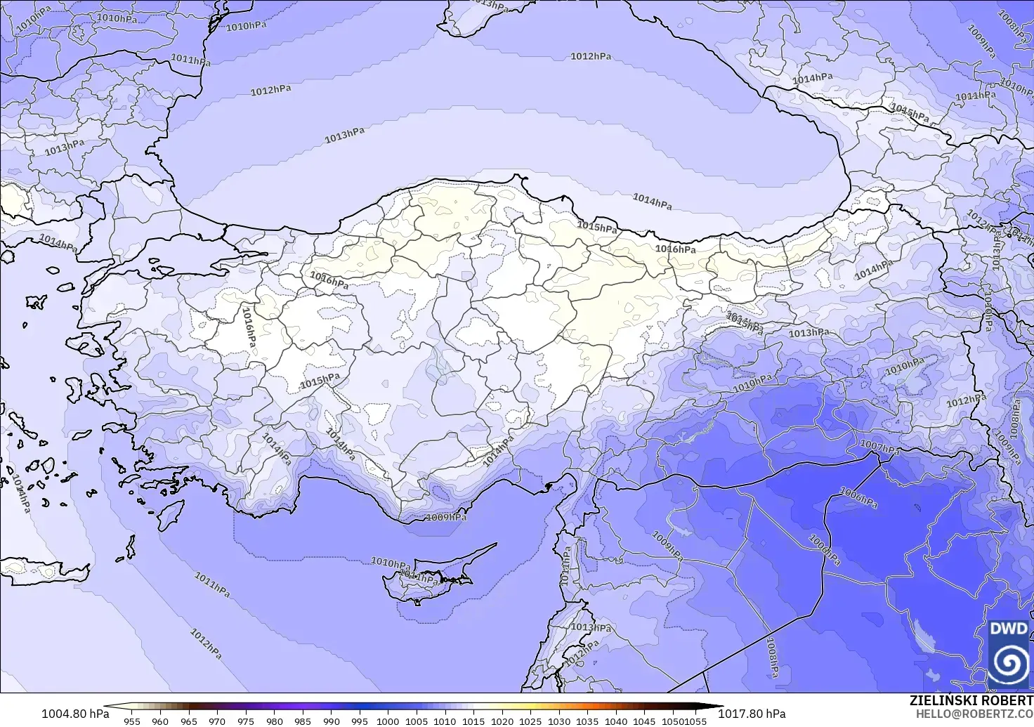 ICON modelo - Turquia, Pressão