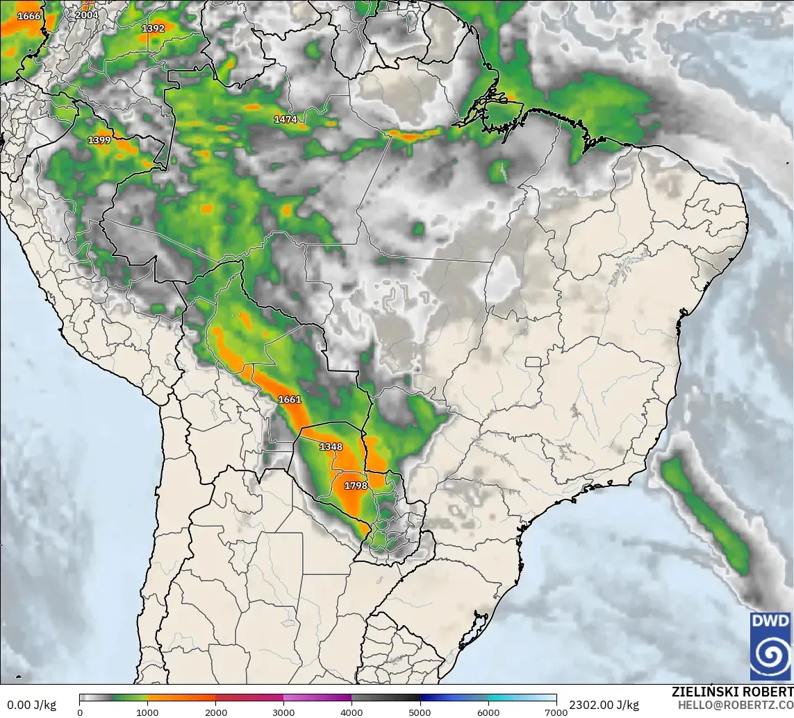 ICON modelo - Brasil, CAPE