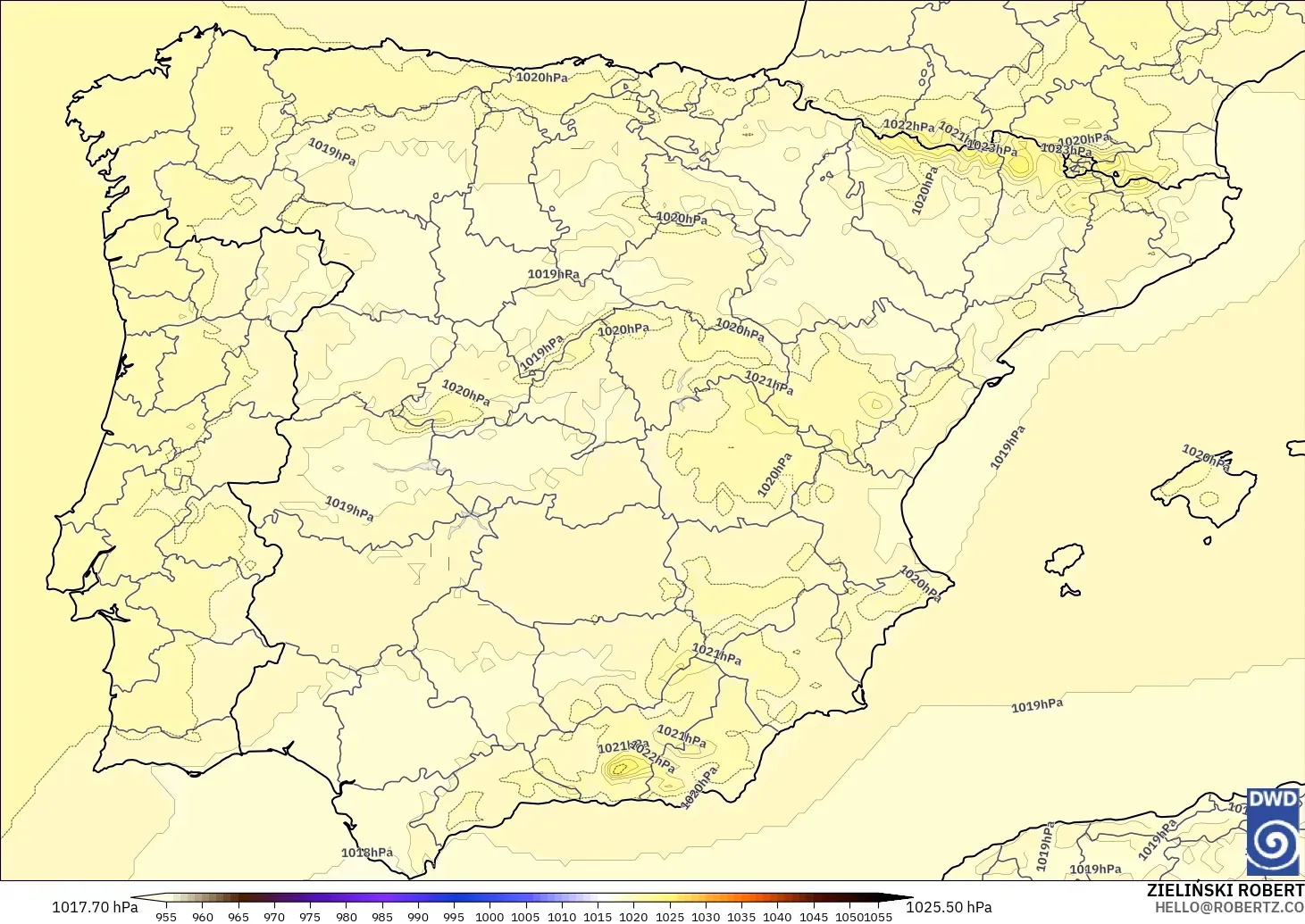 ICON modelo - Espanha, Pressão