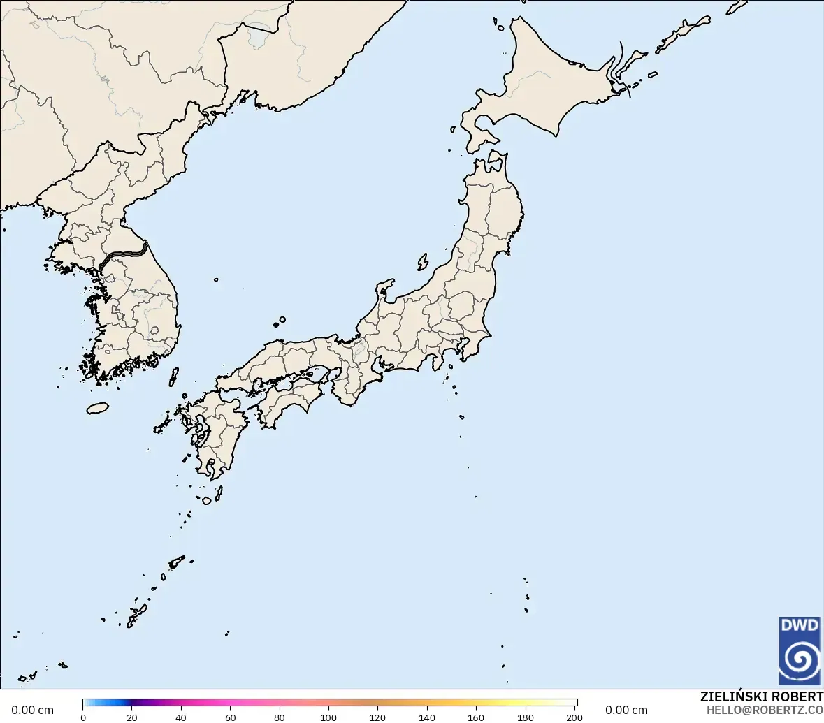 ICON modelo - Japão, Profundidade da neve