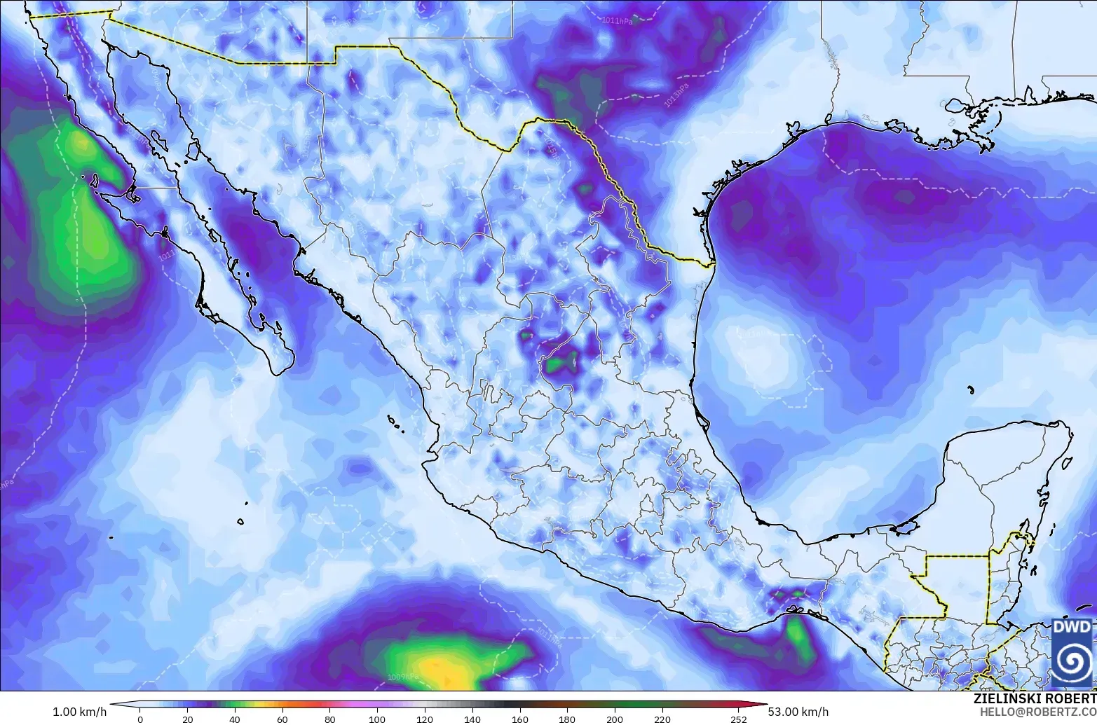 ICON modelo - México, Rajadas de vento