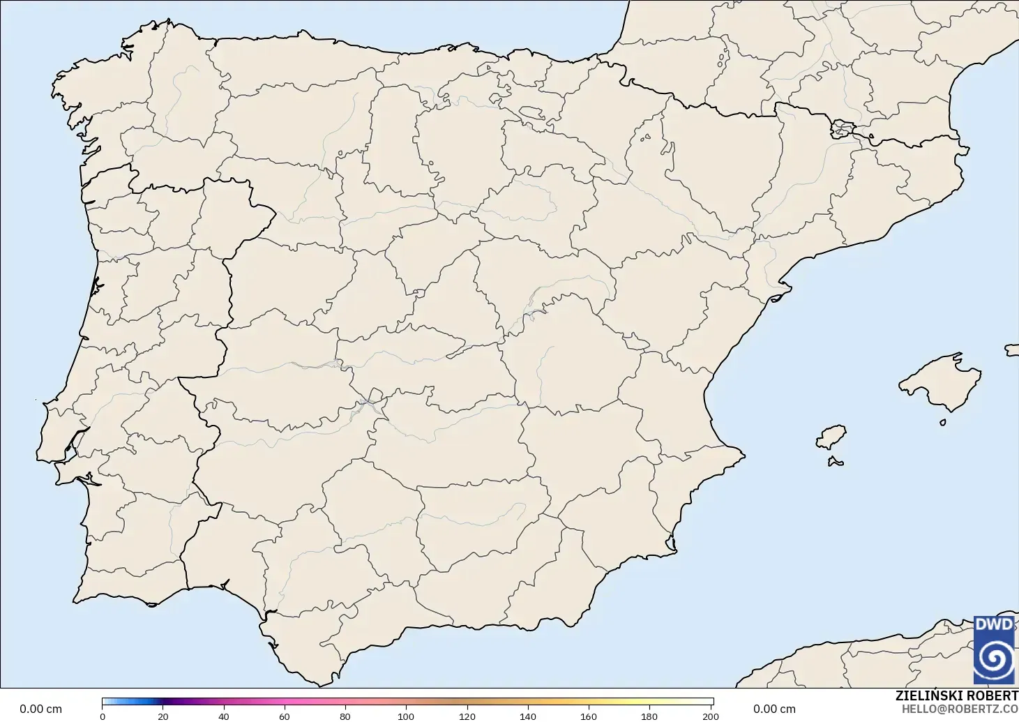 ICON modelo - Espanha, Profundidade da neve