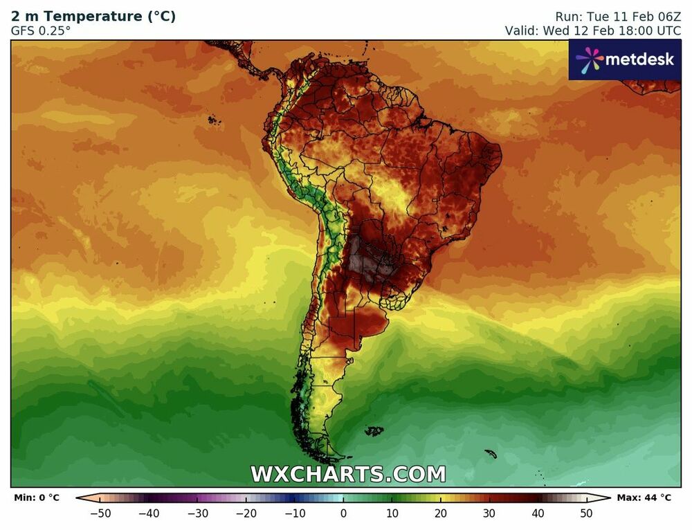 Veja o Mapa de Temperaturas do Brasil Hoje – 12 de Fevereiro de 2025!