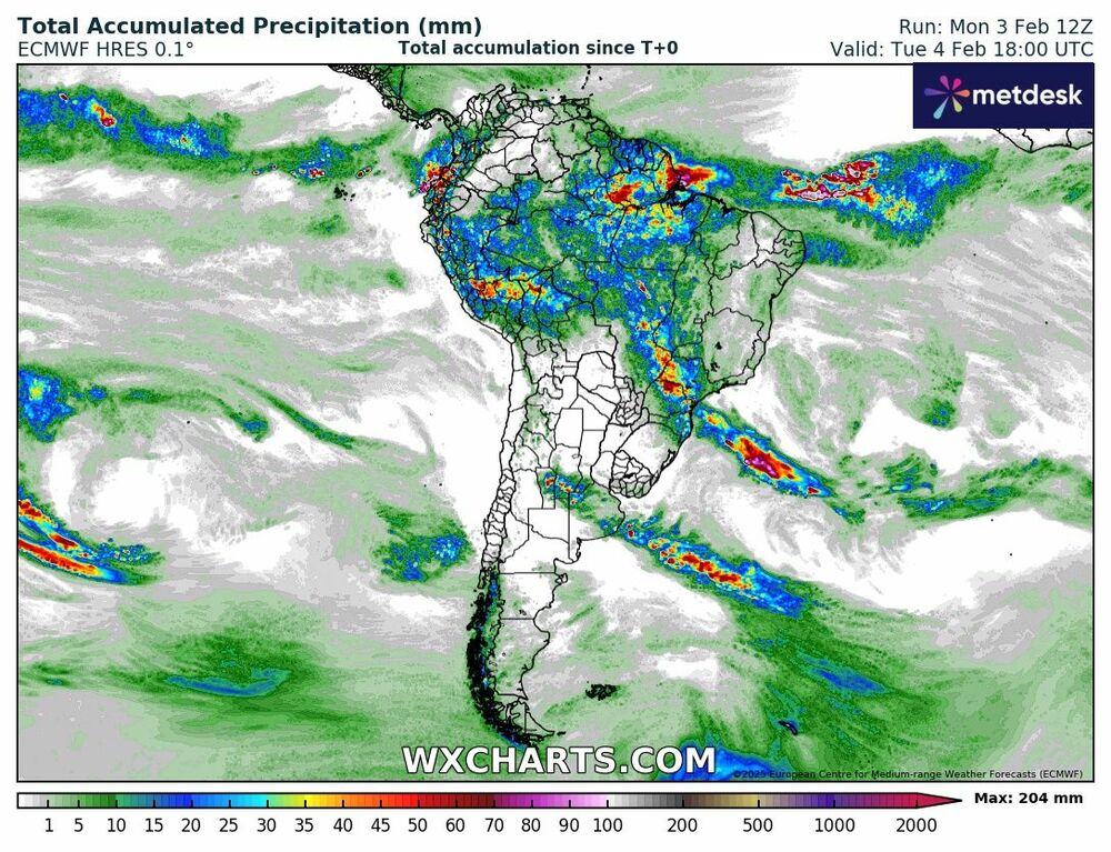 4 de Fevereiro no Brasil: Alerta de Chuvas Intensas de até 100 mm e Ventos de 100 km/h