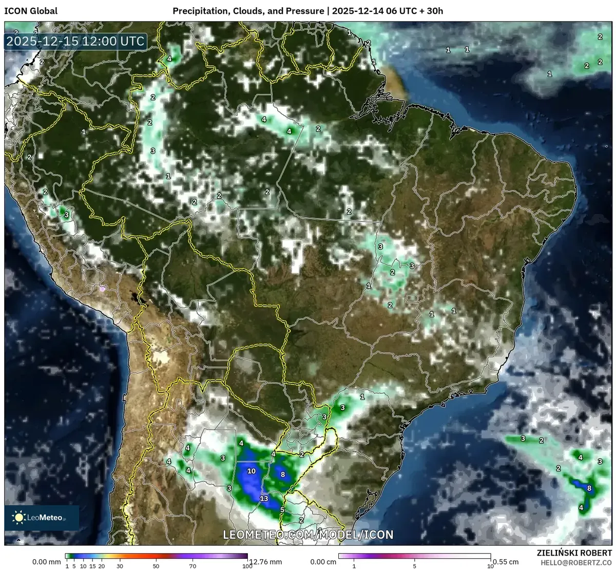 2025-12-15 Brazil SE Weather Forecast: Thunderstorms, Heat Dome & Rainfall