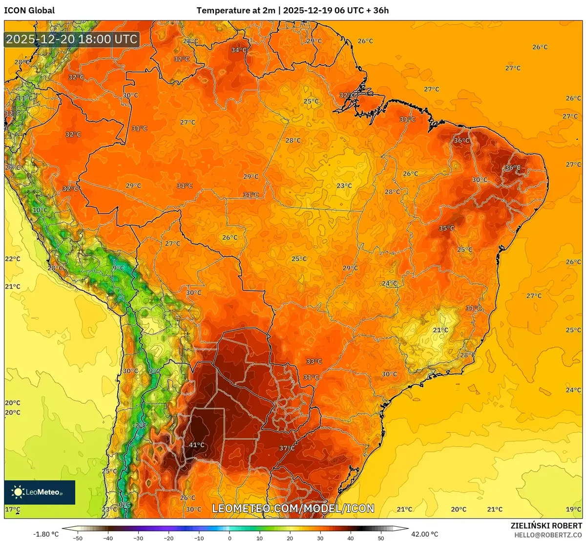 2025-12-19 Brazil Saturday Temperature Forecast – Warm Weather, Clear Skies & Regional Highlights