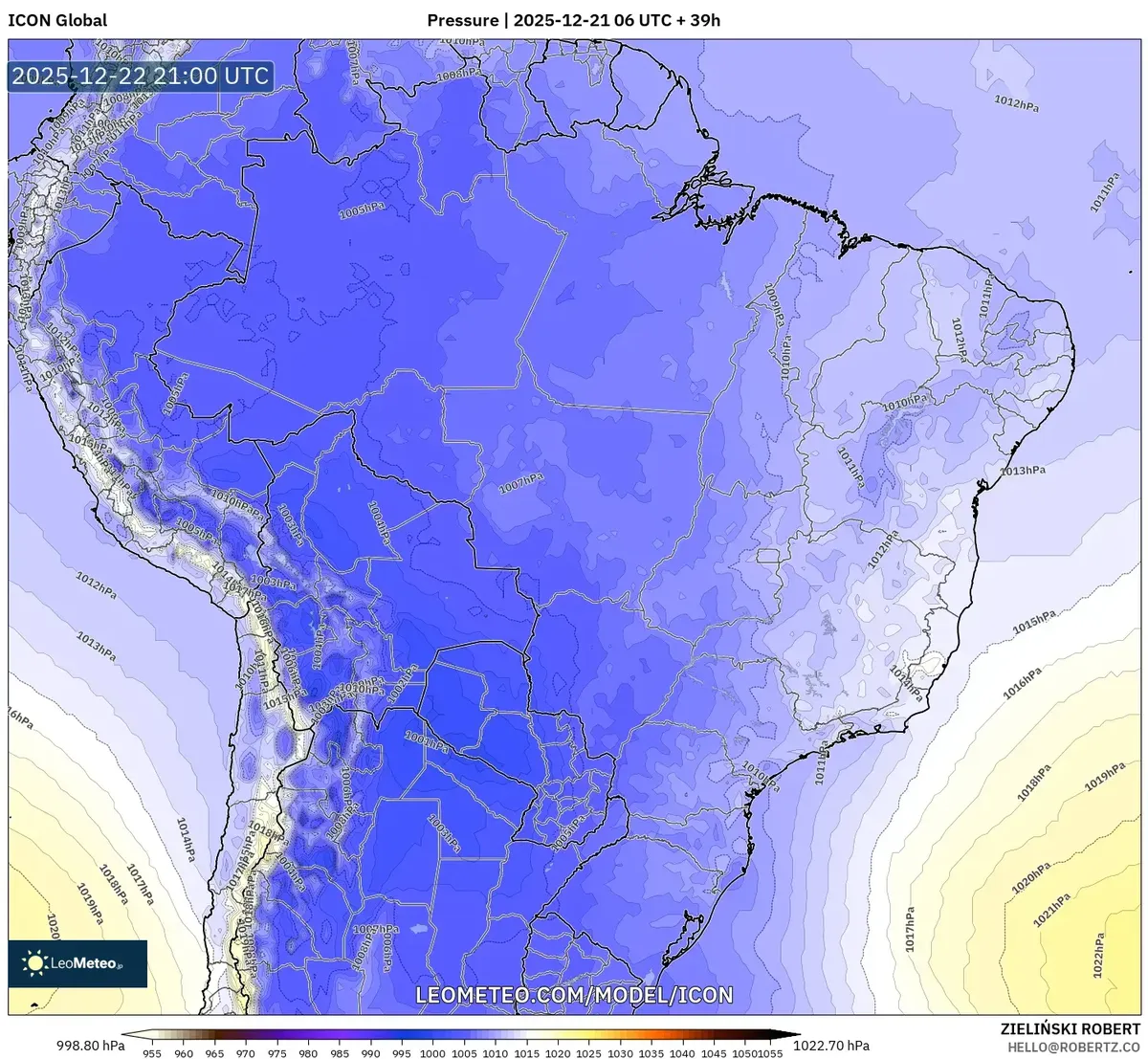 Low Pressure System Map – Brazil Weather Forecast 2025‑12‑21 | Previsão de Chuva e Temperatura