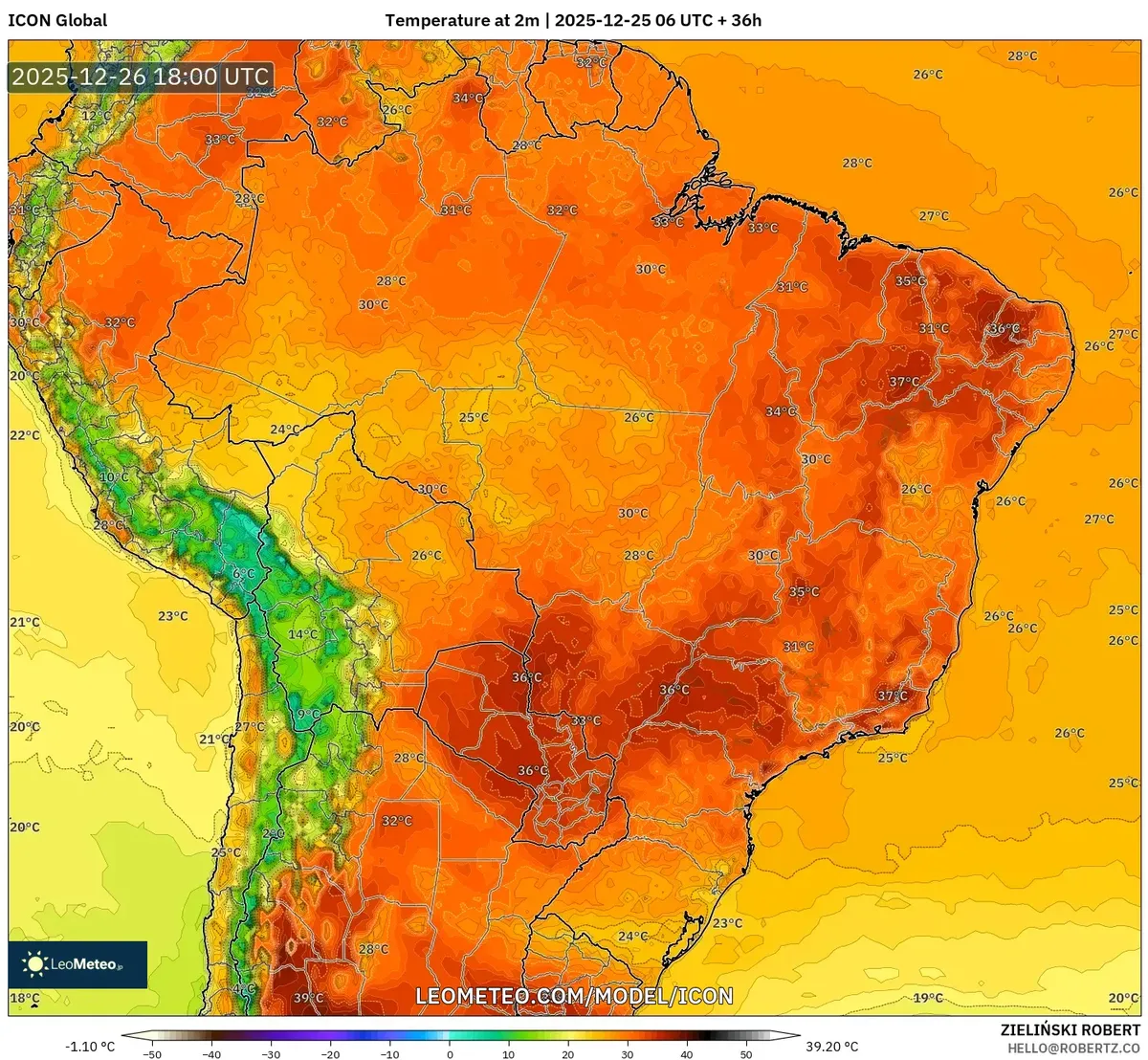 Onda de Calor no Brasil 26 de dezembro de 2025 Previsão da Temperatura – Máximas de 30°C em São Paulo e Rio【2025-12-25】