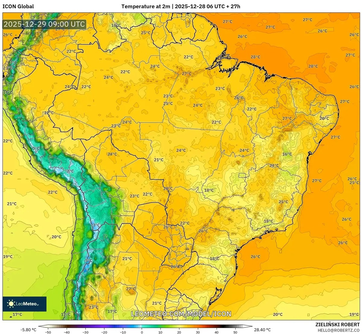 Aumento de Calor Durante o Dia na Área de São Paulo em 29 de Dezembro de 2025