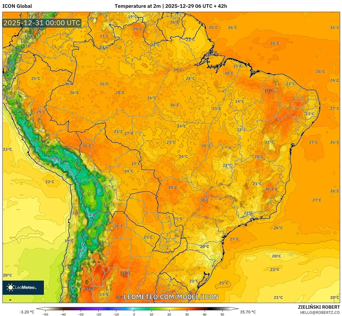 Frente Fria Avançando sobre o Sul do Brasil em 30 de Dezembro de 2025