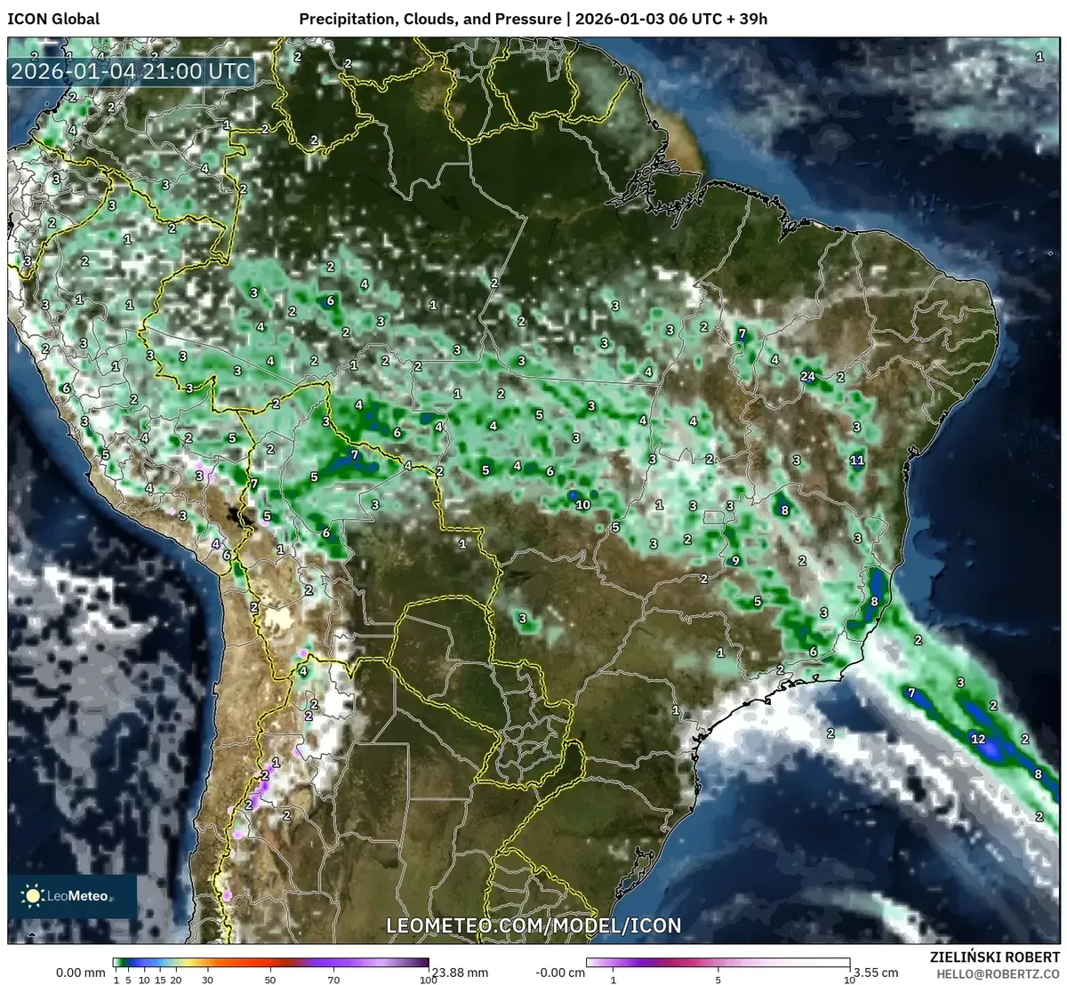 Chuva Forte Atinja o Sudeste em 4 de Janeiro de 2026