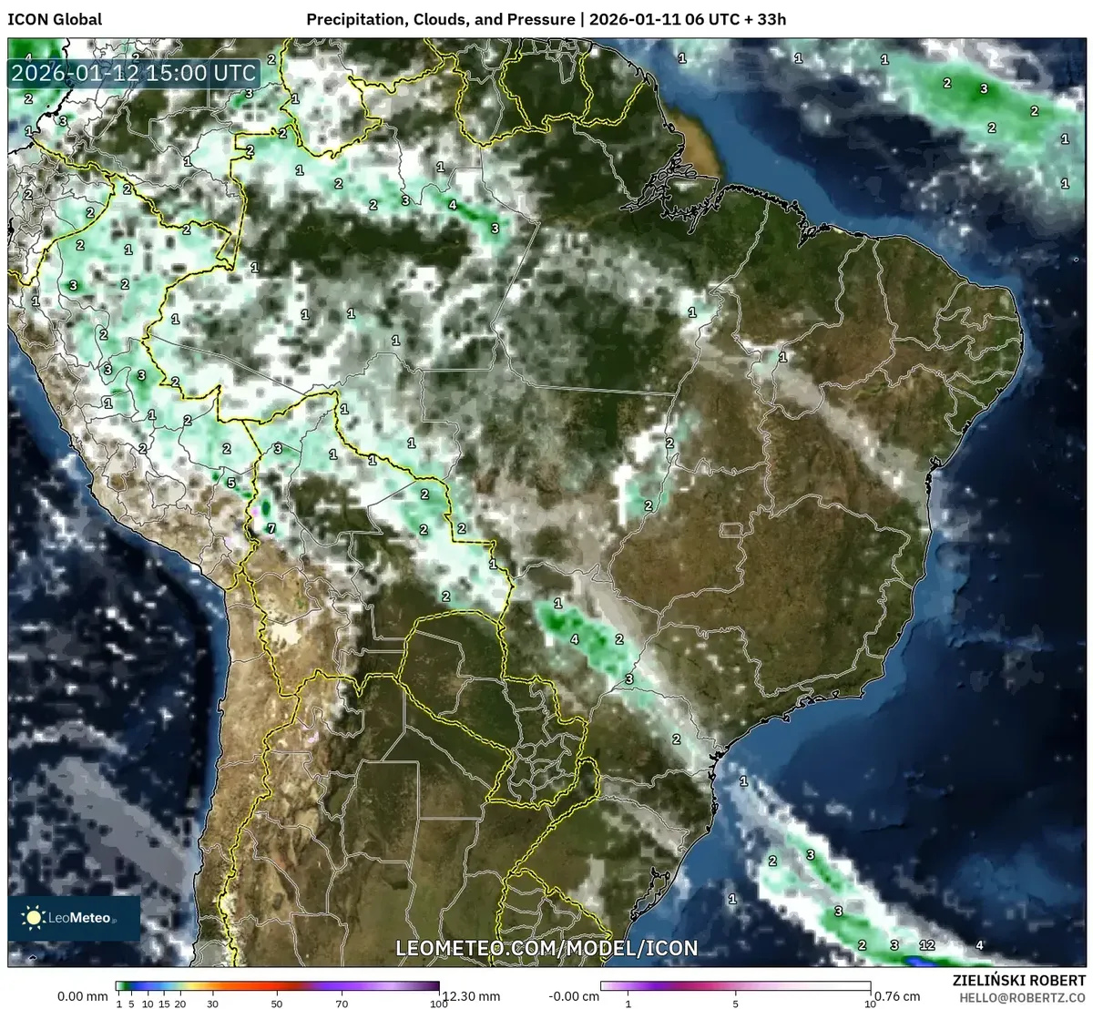 Previsão do Tempo Diurno para São Paulo – 12 de janeiro de 2026