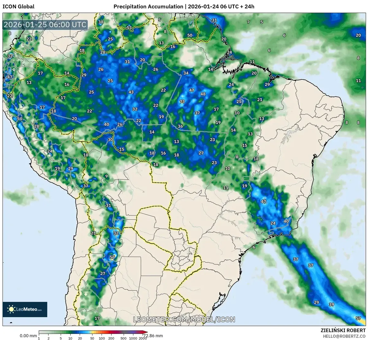 Chuva Forte no Sudeste do Brasil – 25 de janeiro de 2026