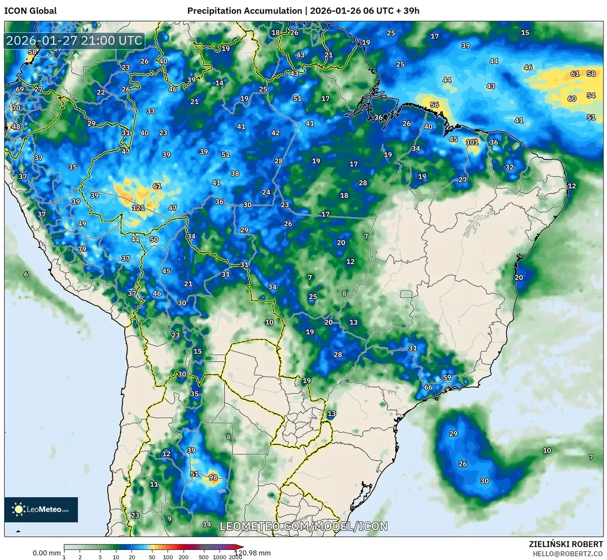 Chuvas fortes no Nordeste do Brasil em 27 de janeiro de 2026