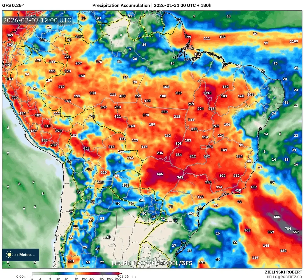 Chuva Forte em Belo Horizonte em 7 de fevereiro de 2026