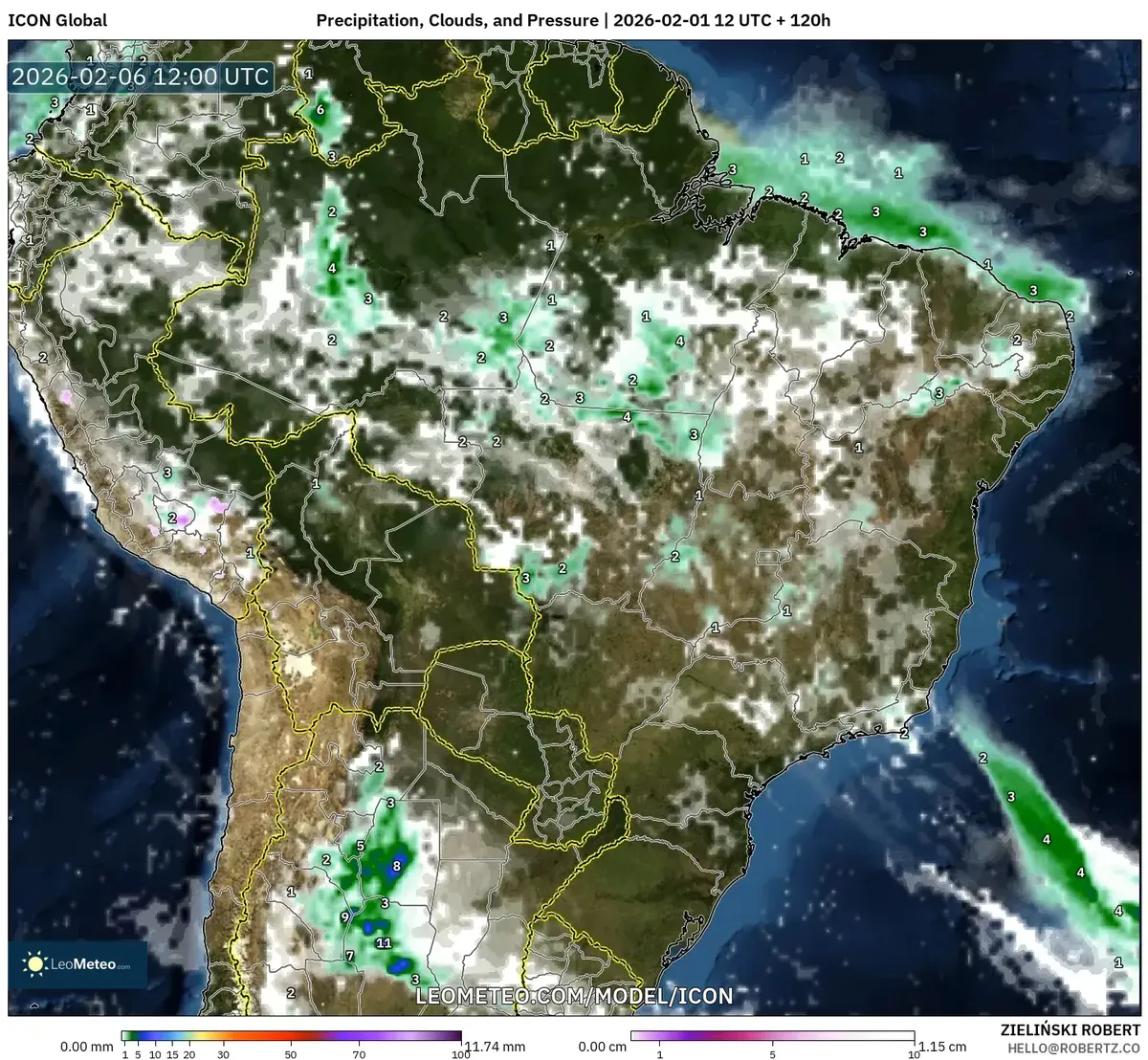 Chuva forte no Sudeste do Brasil – 6 de fevereiro de 2026