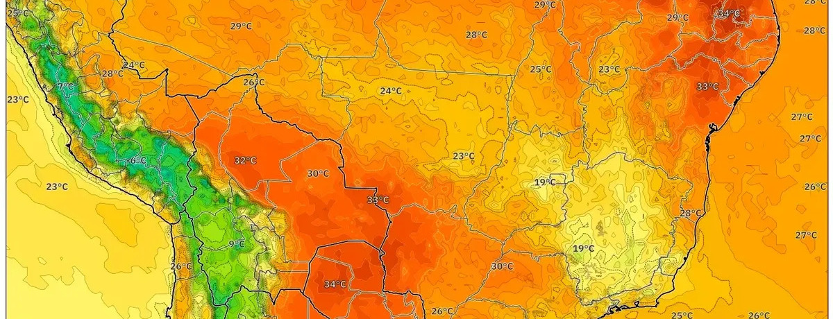 Dia Quente e Úmido com Chuvas Generalizadas em 6 de Janeiro de 2026 – Temporais Atingem o Centro-Oeste