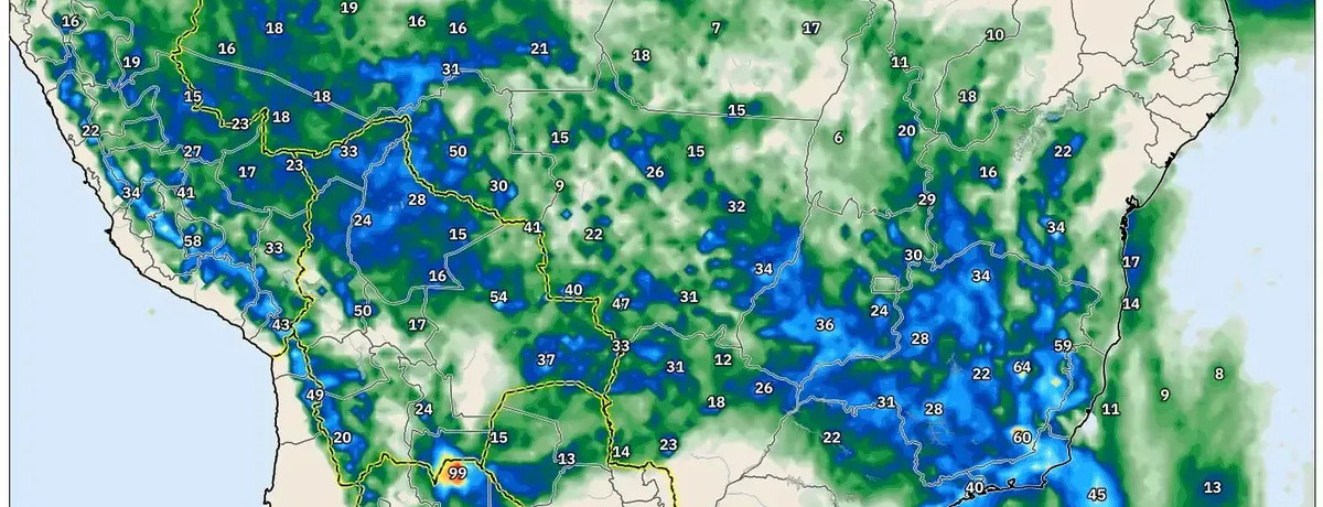 20 de janeiro de 2026 – Dia Dinâmico e Chuvoso: Chuva Generalizada com Calor no Norte – Forte Contraste de Tempo!