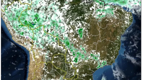 27 de janeiro de 2026: Dilúvio no Nordeste atinge Fortaleza com 35 mm de chuva, calor central dispara para 28°C e rajadas fortes no Sul