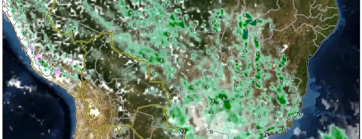 Próxima semana: 2 a 8 de fevereiro de 2026 Sudeste chuvoso x Norte ensolarado: calor de até 34°C entre pancadas