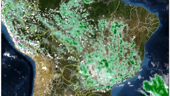 Próxima semana: 2 a 8 de fevereiro de 2026 Sudeste chuvoso x Norte ensolarado: calor de até 34°C entre pancadas