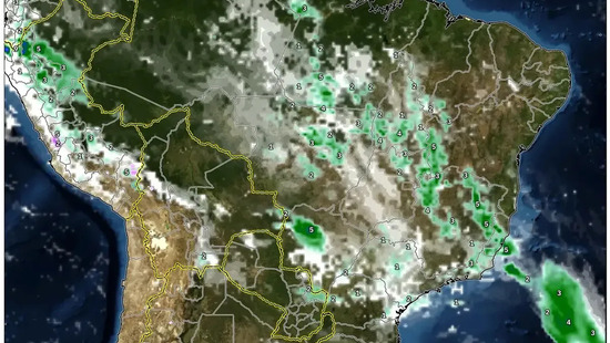3 de fevereiro de 2026 – Sudeste encharcado: chuvas fortes em São Paulo e Belo Horizonte, enquanto o Norte aproveita o sol