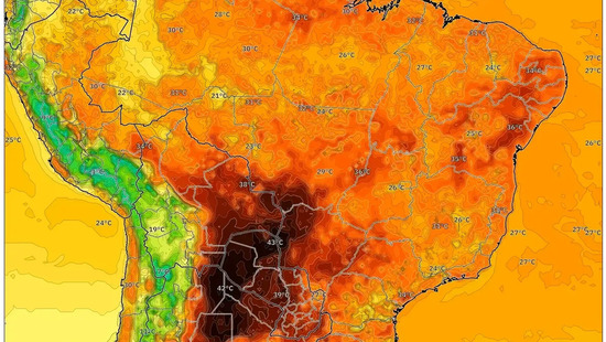 Possibilidade de alagamentos pontuais com intensificação de pancadas fortes no meio da semana. Verão quente com chuva isolada predomina — Semana de 16 a 22 de fevereiro de 2026