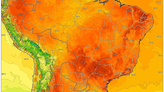 Temperaturas na véspera de Natal chegam a 36 °C – 23 a 26 de dezembro de 2025