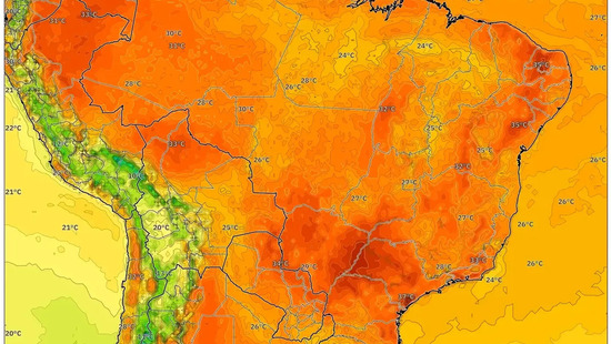 Dias quentes no Brasil em 23 de dezembro de 2025 – Dia mais quente do ano previsto