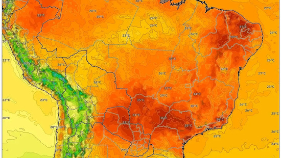Previsão para o Primeiro Dia de Natal Revela Calor Escaldante e Totais de Chuva Surpreendentes. Onda de Calor Atinge o Brasil em 25 de Dezembro de 2025