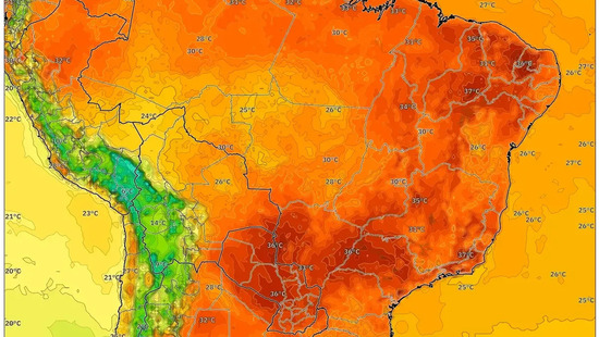 26 de dezembro de 2025 – Temperaturas Escaldantes no Brasil – Onda de Calor Atinge Pico de 36 °C