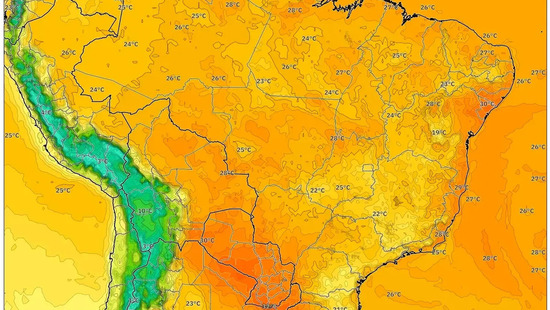 Previsão para o Fim de Semana: 6 a 8 de fevereiro de 2026 Onda de Calor de Verão: Máximas de até 34°C com Pancadas Isoladas e Chuva Forte no Sudeste