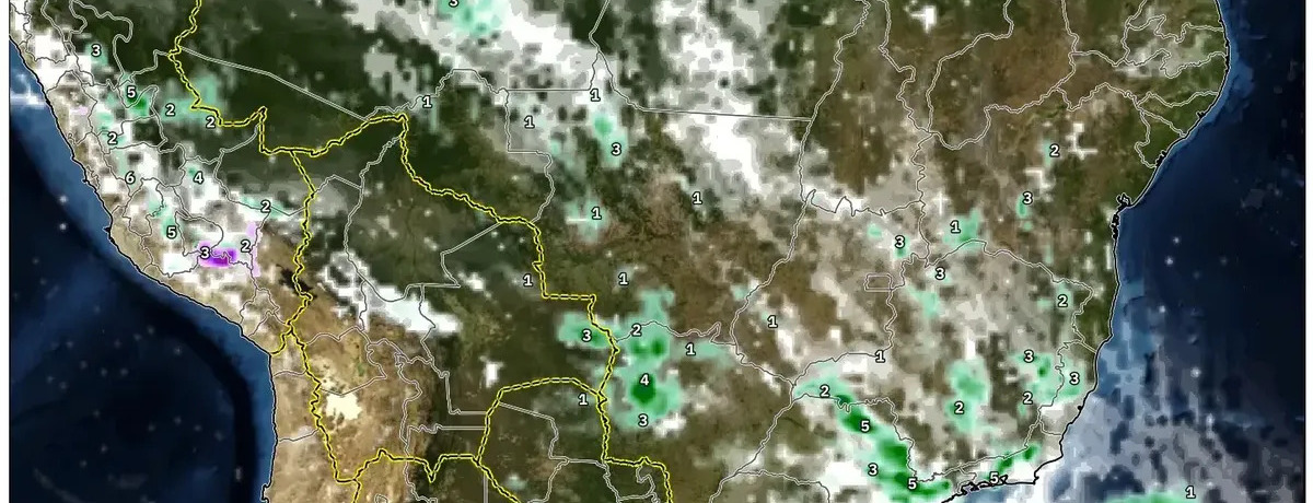 4 de fevereiro de 2026: Pancadas fortes no Centro e Sudeste, alívio mais quente no litoral